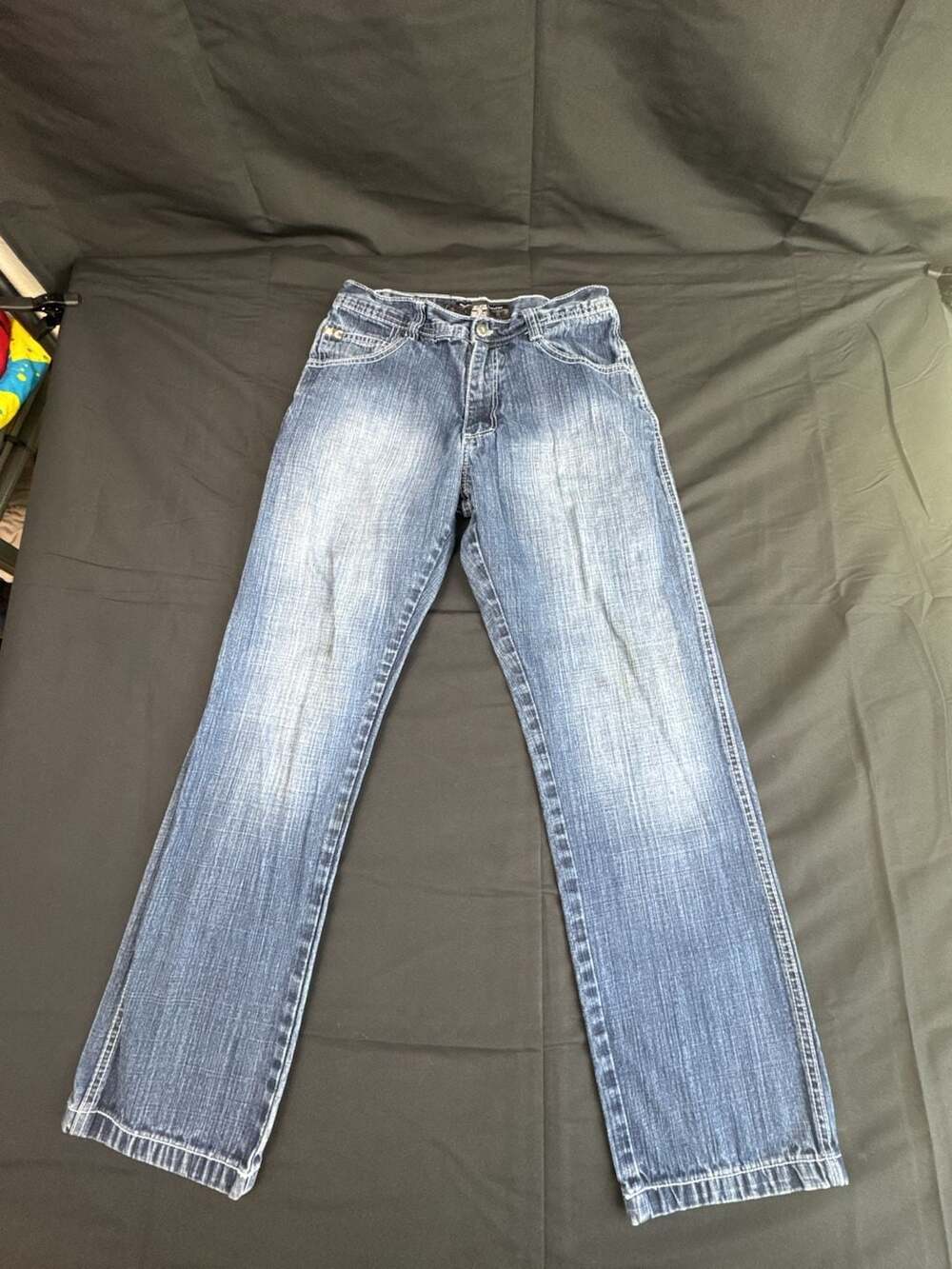 Southpole Vintage Y2K Hip Hop Baggy Blue Wash Denim Jeans Size 32